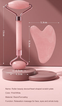 NEVYN Facial Massage Roller &  Gua Sha Set