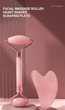 NEVYN Facial Massage Roller &  Gua Sha Set