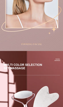 NEVYN Facial Massage Roller &  Gua Sha Set