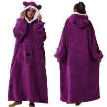 Bear Hooded Wearable Blanket